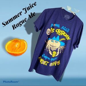 ROGUE Oregon Brewery Men’s Ale Loe Crustacean Tee Shirt Size Small